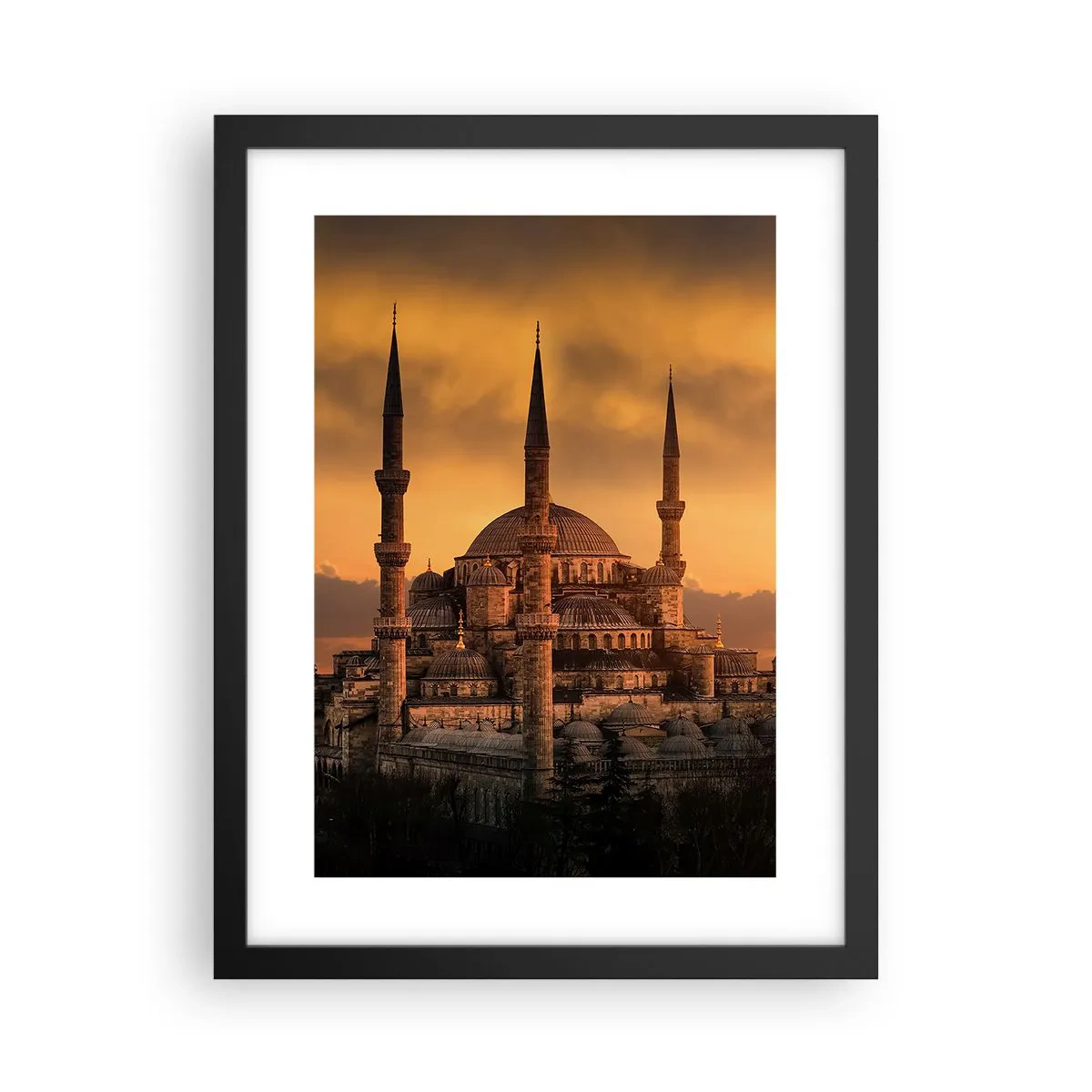 Plakat i sort ramme - Gud er stor - 30x40 cm