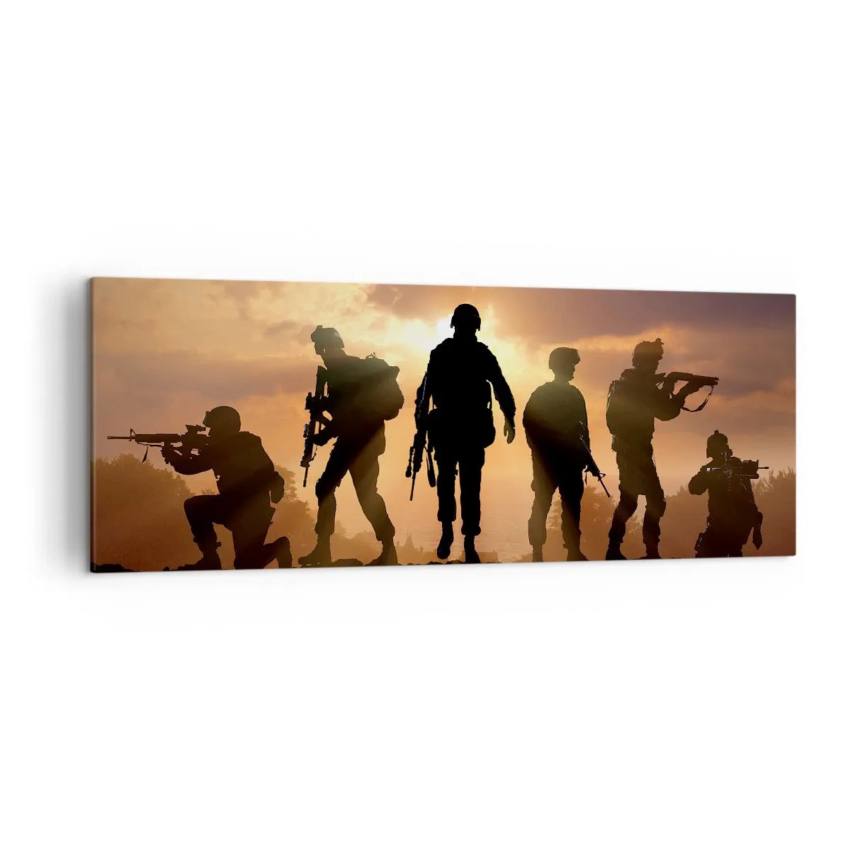 Lærredstryk - Billede på lærred - Brothers in arms - 140x50 cm