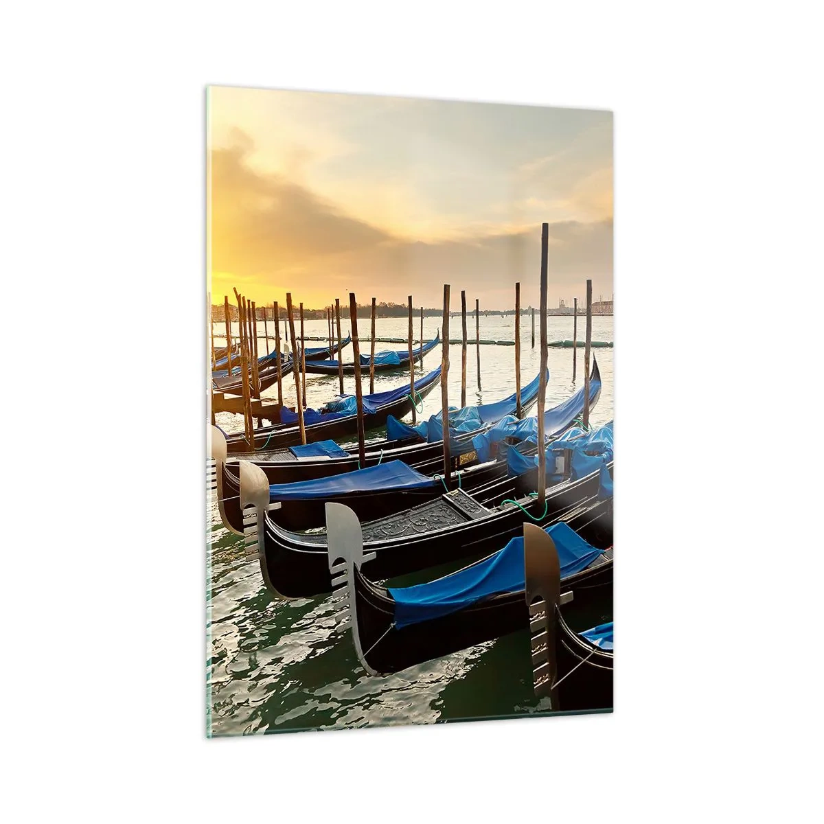 Billede på glas - Før travlheden kommer - 50x70 cm