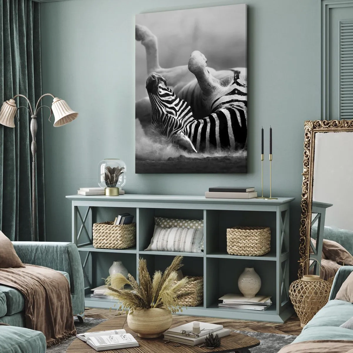 Lærredstryk - Billede på lærred - Ikke kun en hest ville grine - 50x70 cm