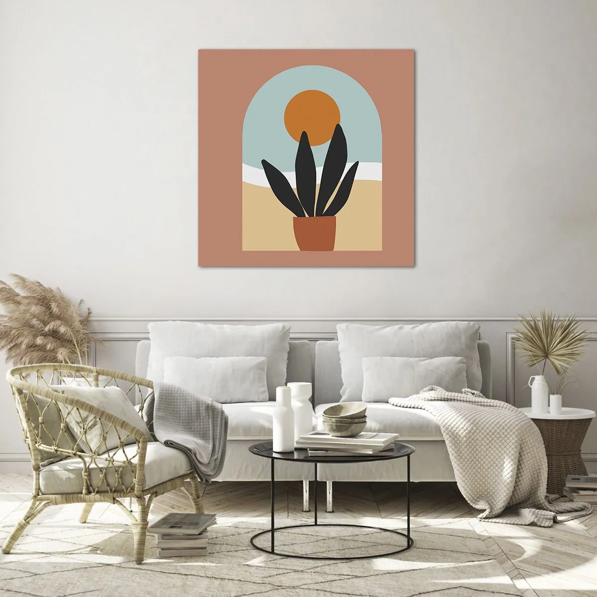 Billede på glas - Små glæder - 60x60 cm