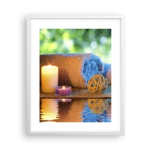 Plakat i hvid ramme - Tid til kroppen - 40x50 cm