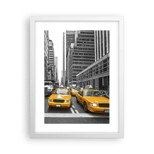 Plakat i hvid ramme - Det er os, der farver byen - 30x40 cm