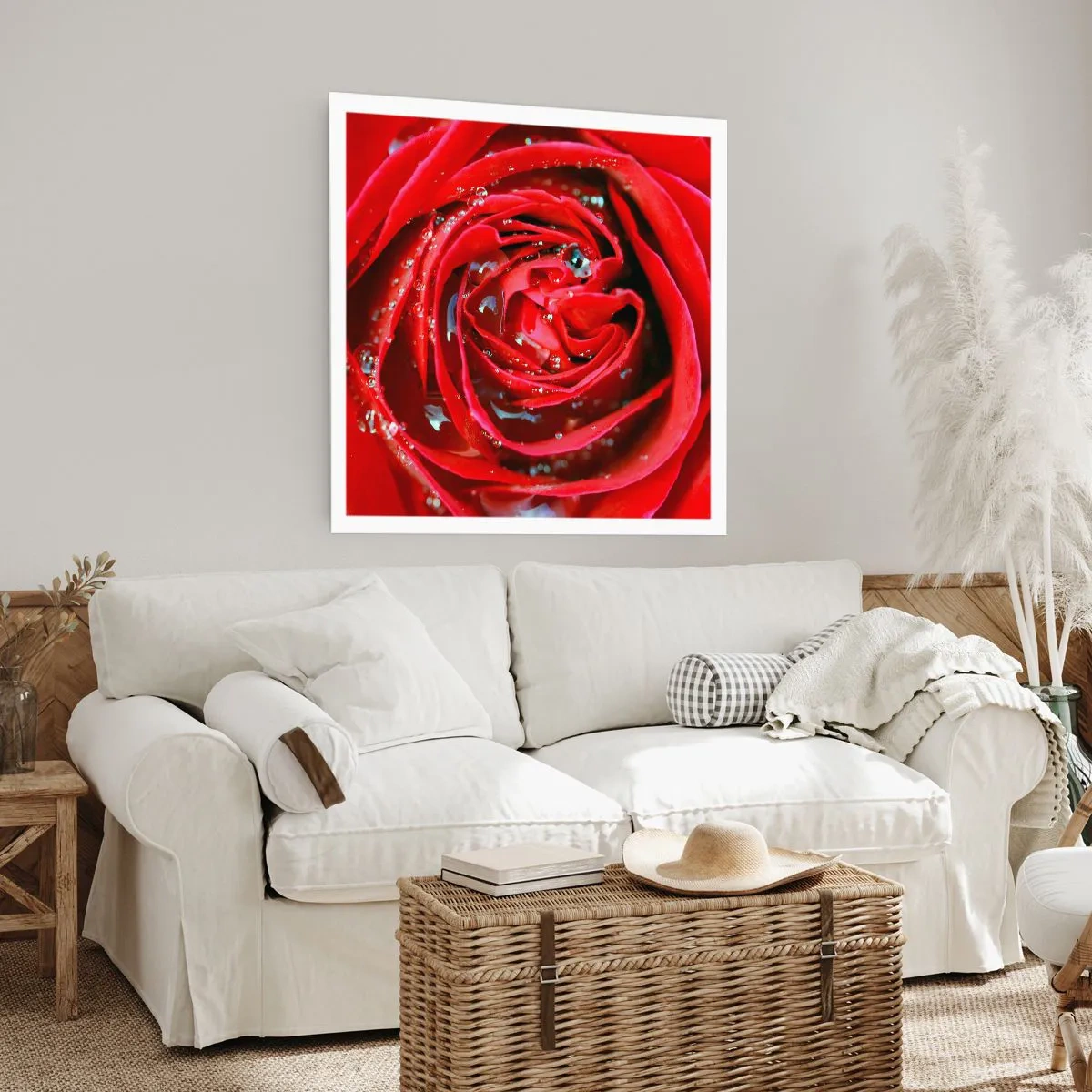 Plakat - I dråber af dug - 40x40 cm