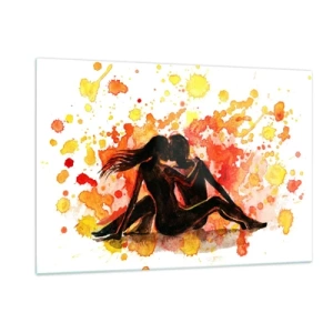 Billede på glas - Og der var lys - 120x80 cm