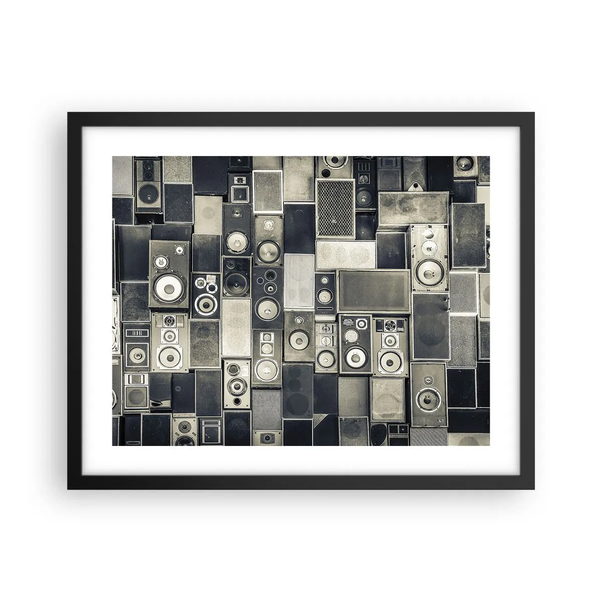 Plakat i sort ramme - Og alt er i orden - 50x40 cm