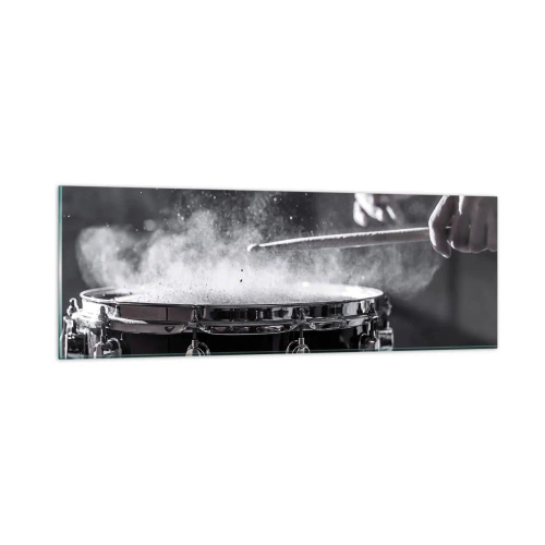 Billede på glas - Musikkens puls - 90x30 cm