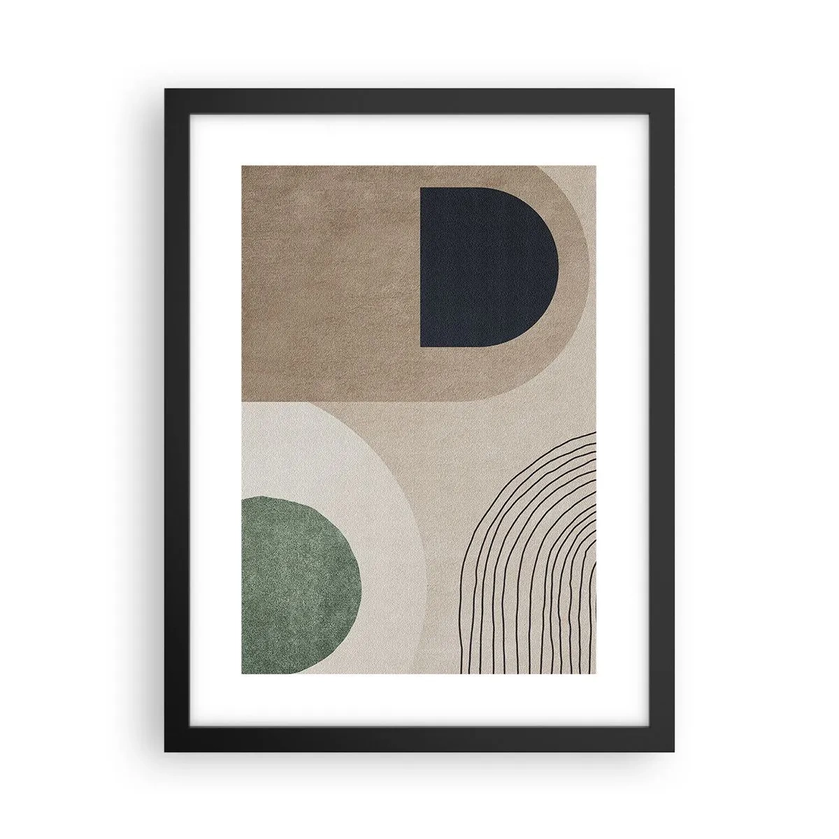 Plakat i sort ramme - Blidheden i en oval - 30x40 cm