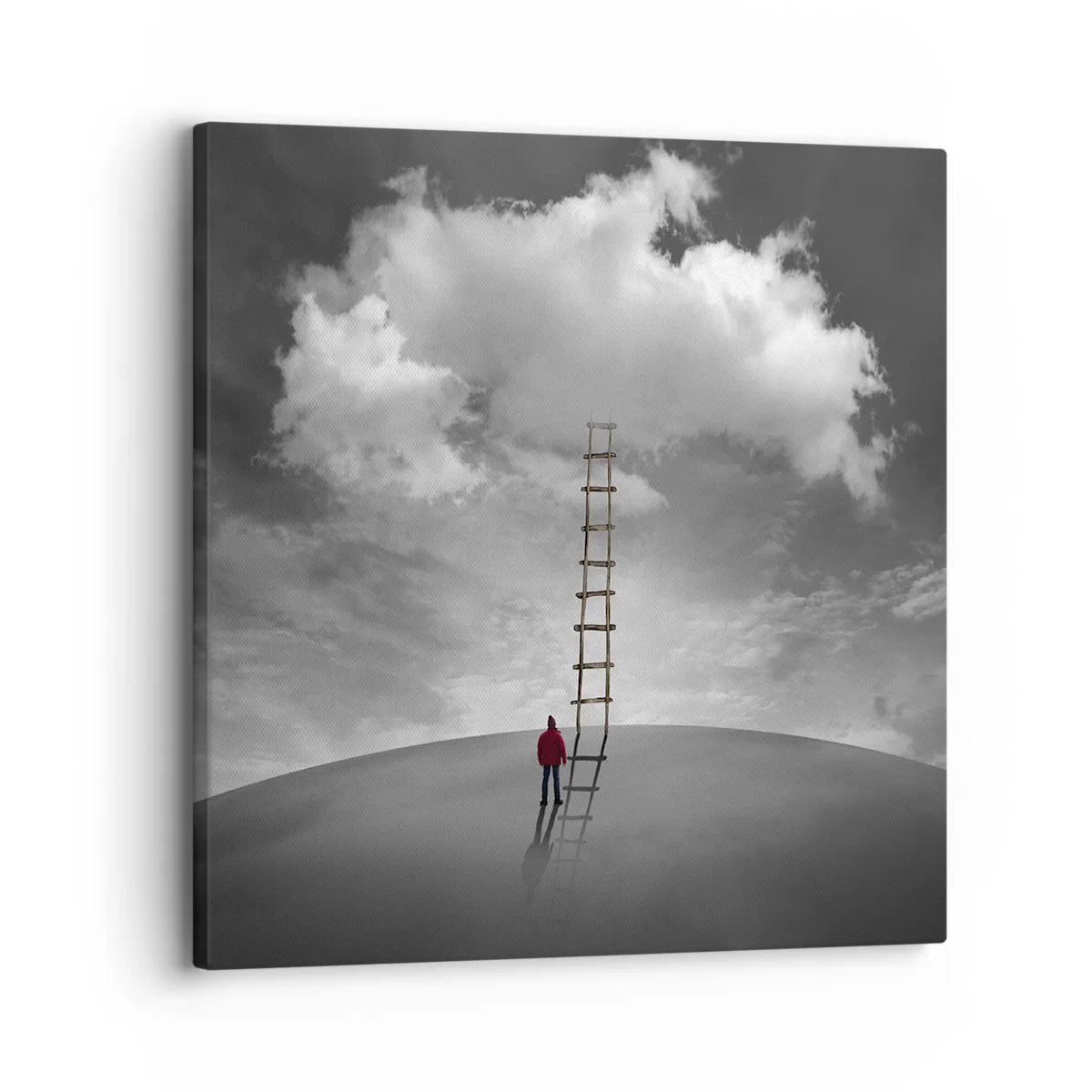 Lærredstryk - Billede på lærred - Alt er muligt - 30x30 cm