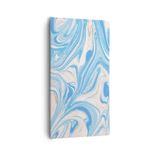 Lærredstryk - Billede på lærred - Marsk i turkis - 55x100 cm