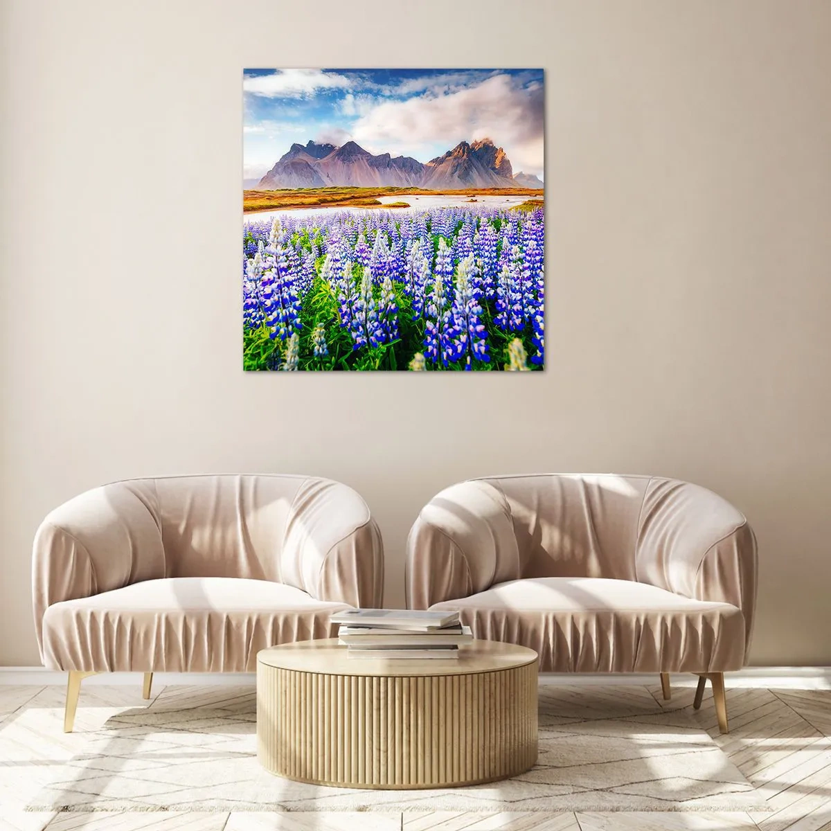 Billede på glas - Styrke og strenghed ved siden af blidhed - 50x50 cm