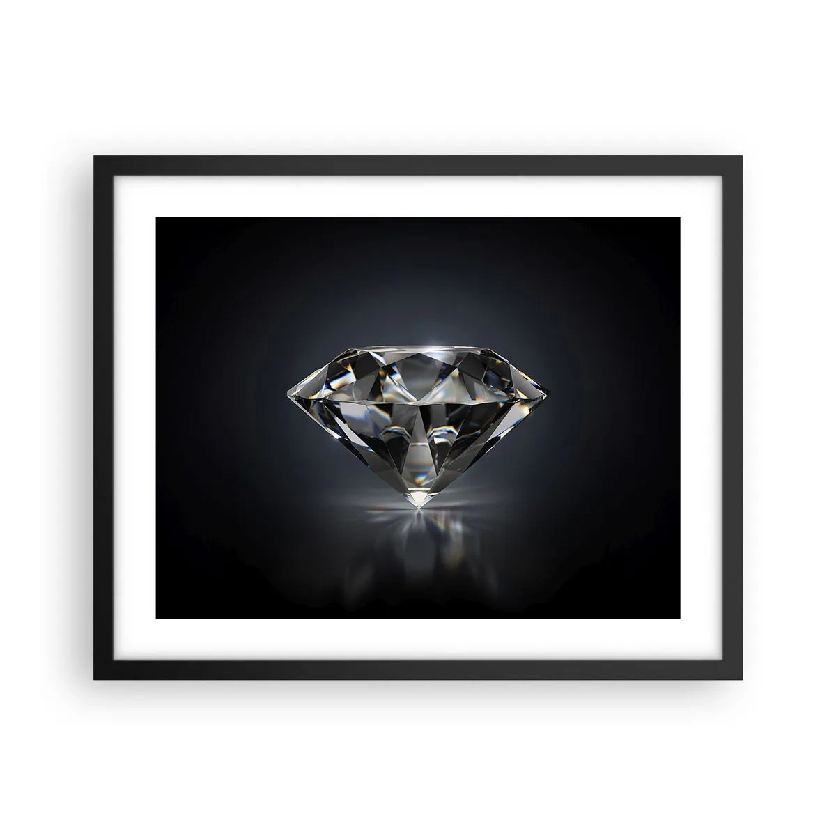 Plakat i sort ramme - Bedste veninde - 50x40 cm