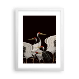 Plakat i hvid ramme - Fugle anliggender - 30x40 cm