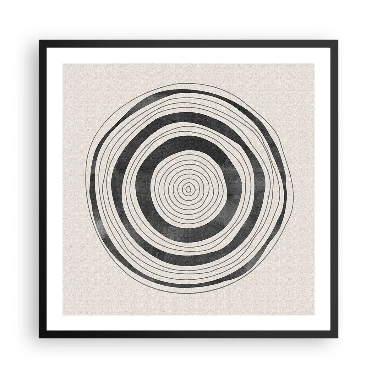 Plakat i sort ramme - Det vigtige er det, der er imellem - 60x60 cm