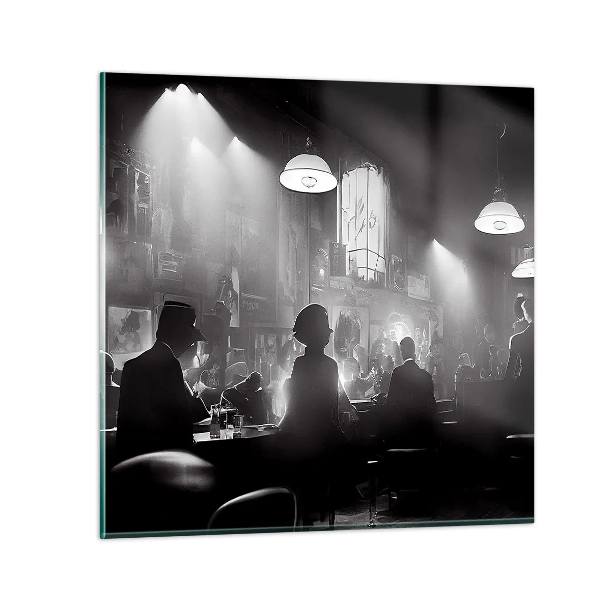 Billede på glas - I en jazzet stemning - 40x40 cm