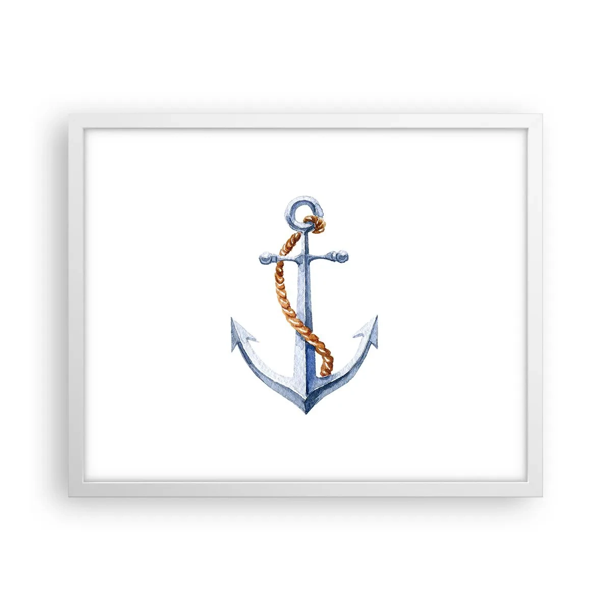 Plakat i hvid ramme - Ahoj eventyr! - 50x40 cm