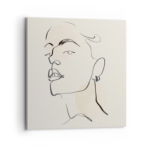 Lærredstryk - Billede på lærred - Et stolt blik - 70x70 cm