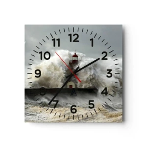 Vægur, Uret - Havets vrede - 40x40 cm