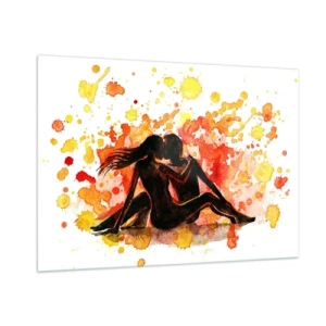 Billede på glas - Og der var lys - 100x70 cm