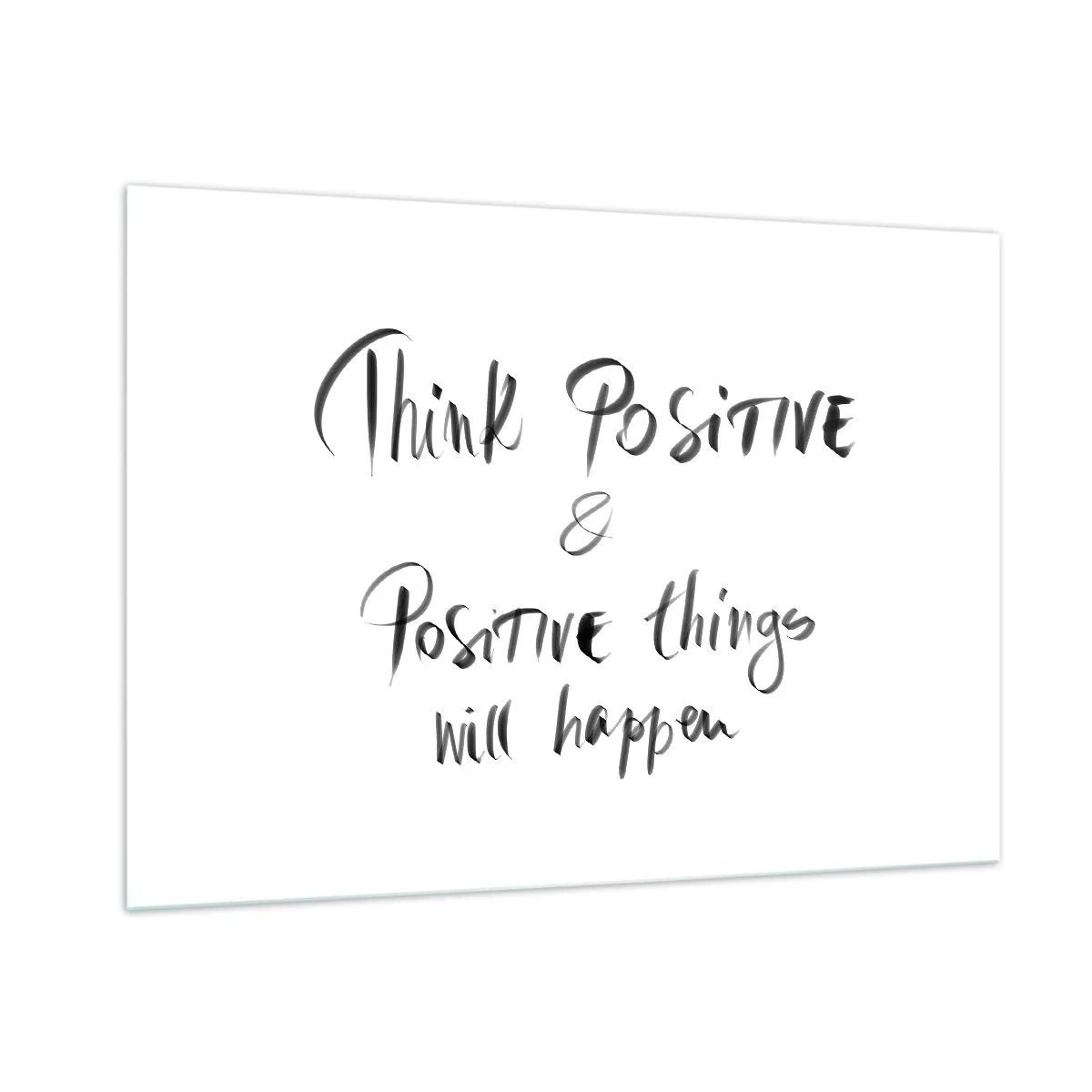 Billede på glas - Hvordan skal man leve? - 100x70 cm