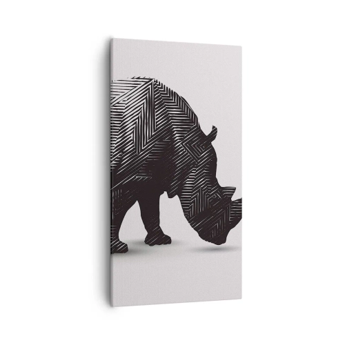 Lærredstryk - Billede på lærred - Naturens geometriske skønhed - 55x100 cm