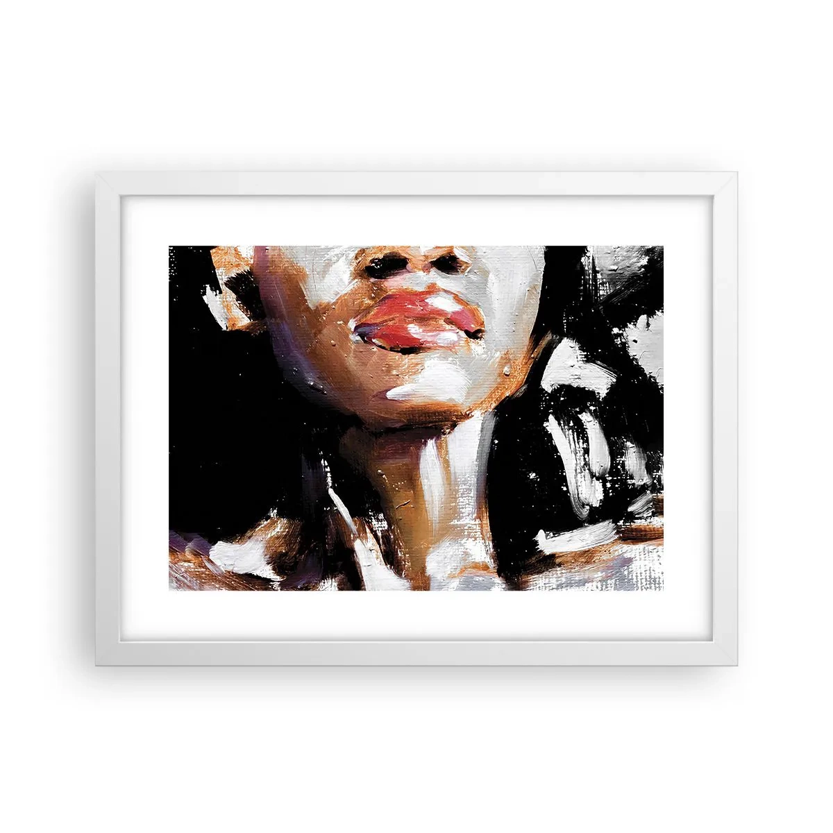 Plakat i hvid ramme - Stolthed uden fordomme - 40x30 cm