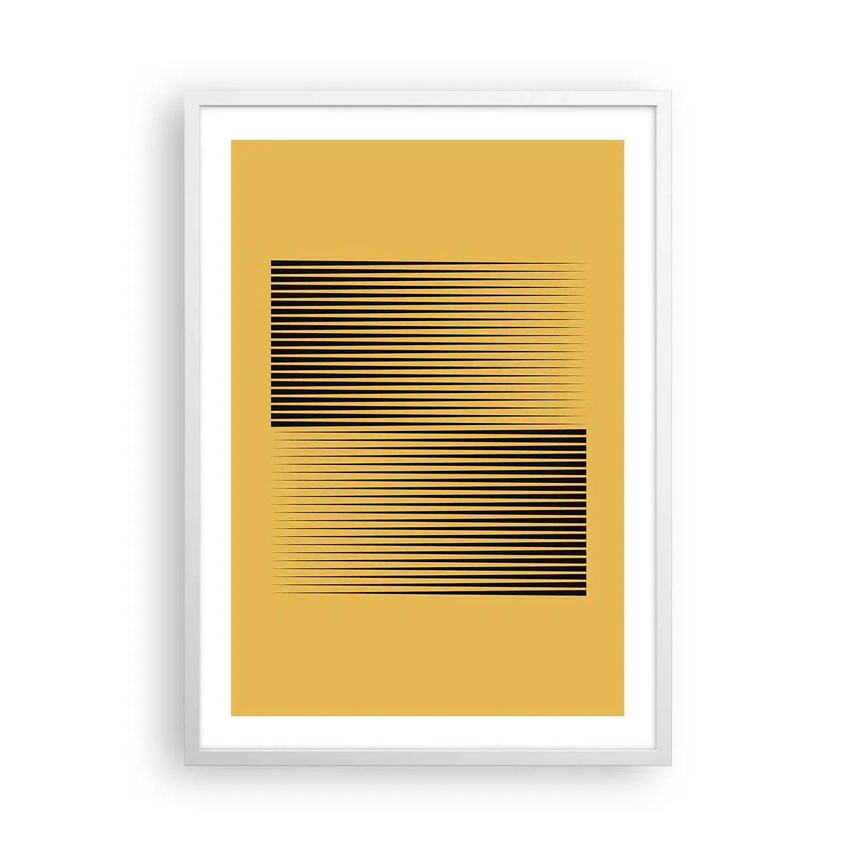 Plakat i hvid ramme - Modsætningernes kvadrat - 50x70 cm