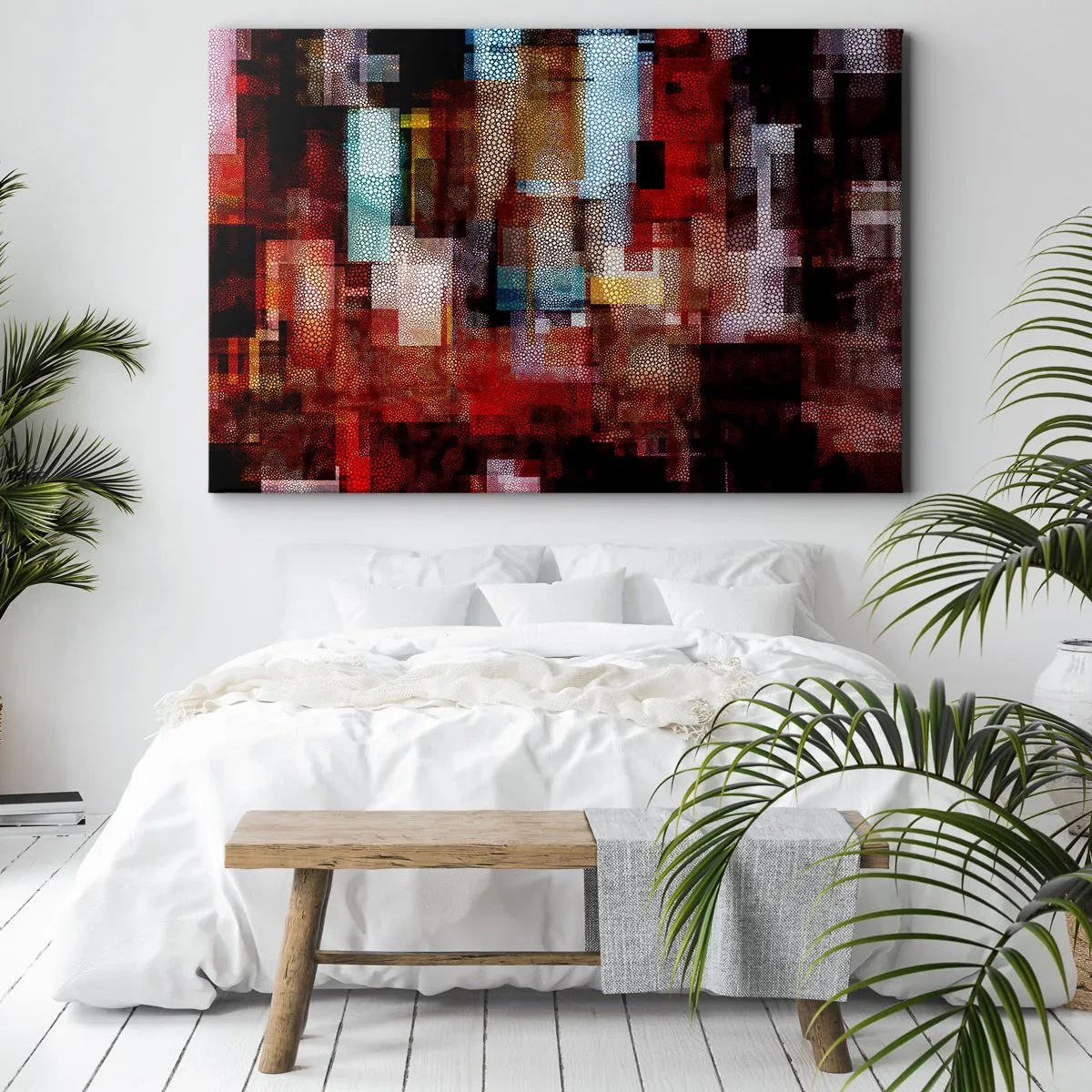 Lærredstryk - Billede på lærred - Forvirring med forvirring - 100x70 cm