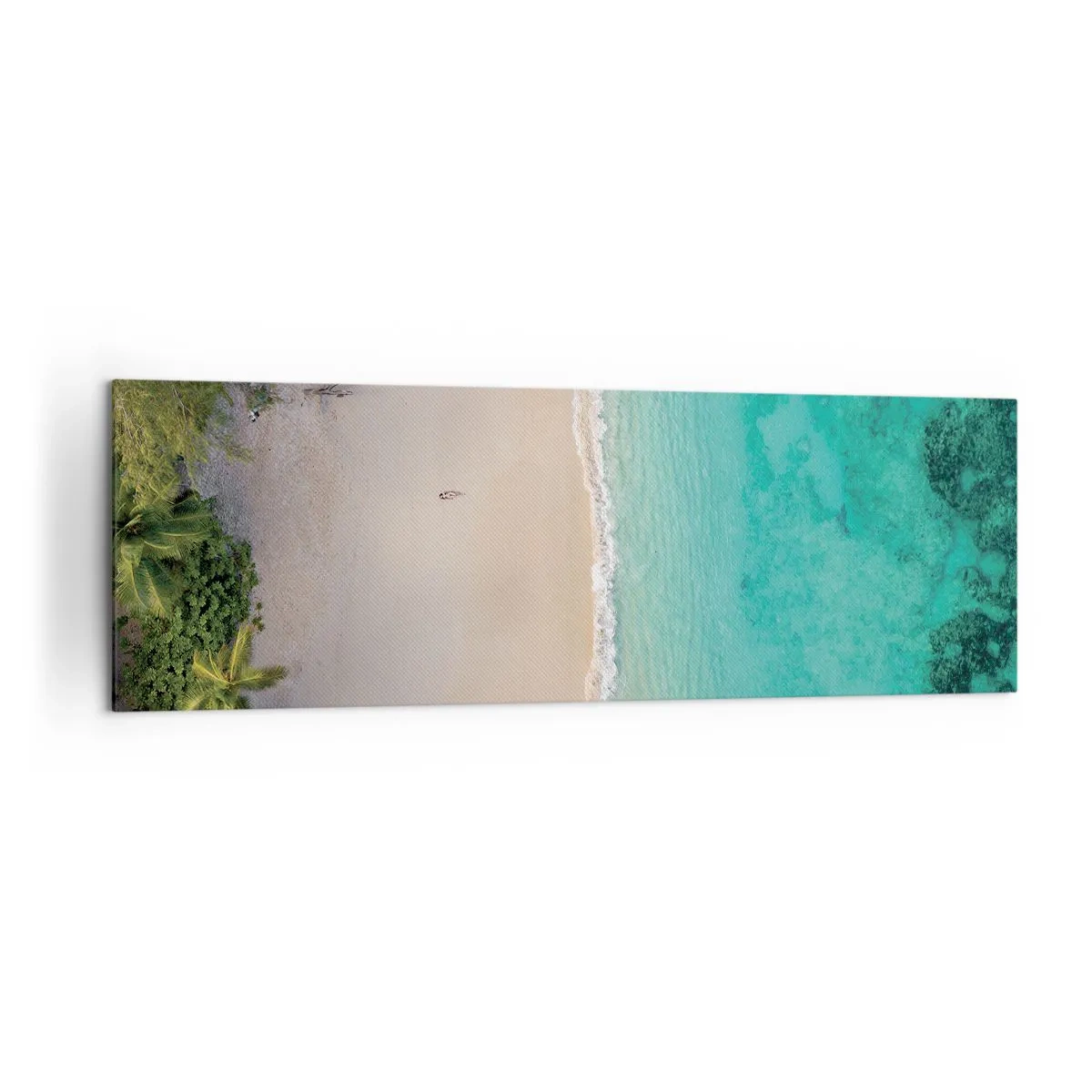 Lærredstryk - Billede på lærred - Paradis strand - 160x50 cm