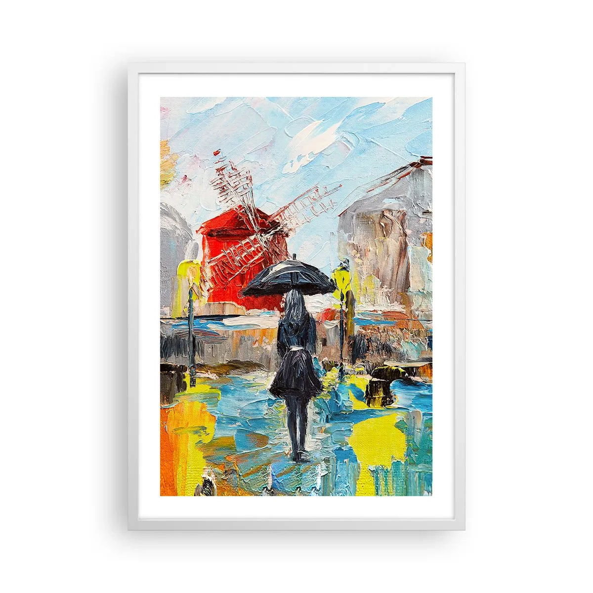 Plakat i hvid ramme - Parisiske legender - 50x70 cm