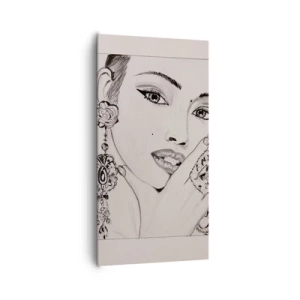 Lærredstryk - Billede på lærred - Den smukkeste juvel - 65x120 cm