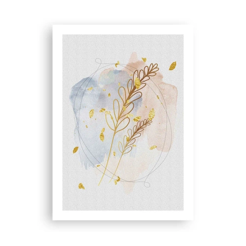 Plakat - En gylden eksplosion - 50x70 cm