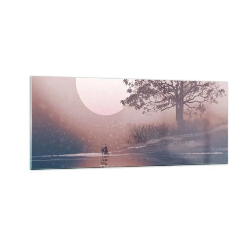 Billede på glas - Natlige mærkværdigheder - 100x40 cm