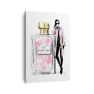 Lærredstryk - Billede på lærred - Parisisk sensualitet - 70x100 cm