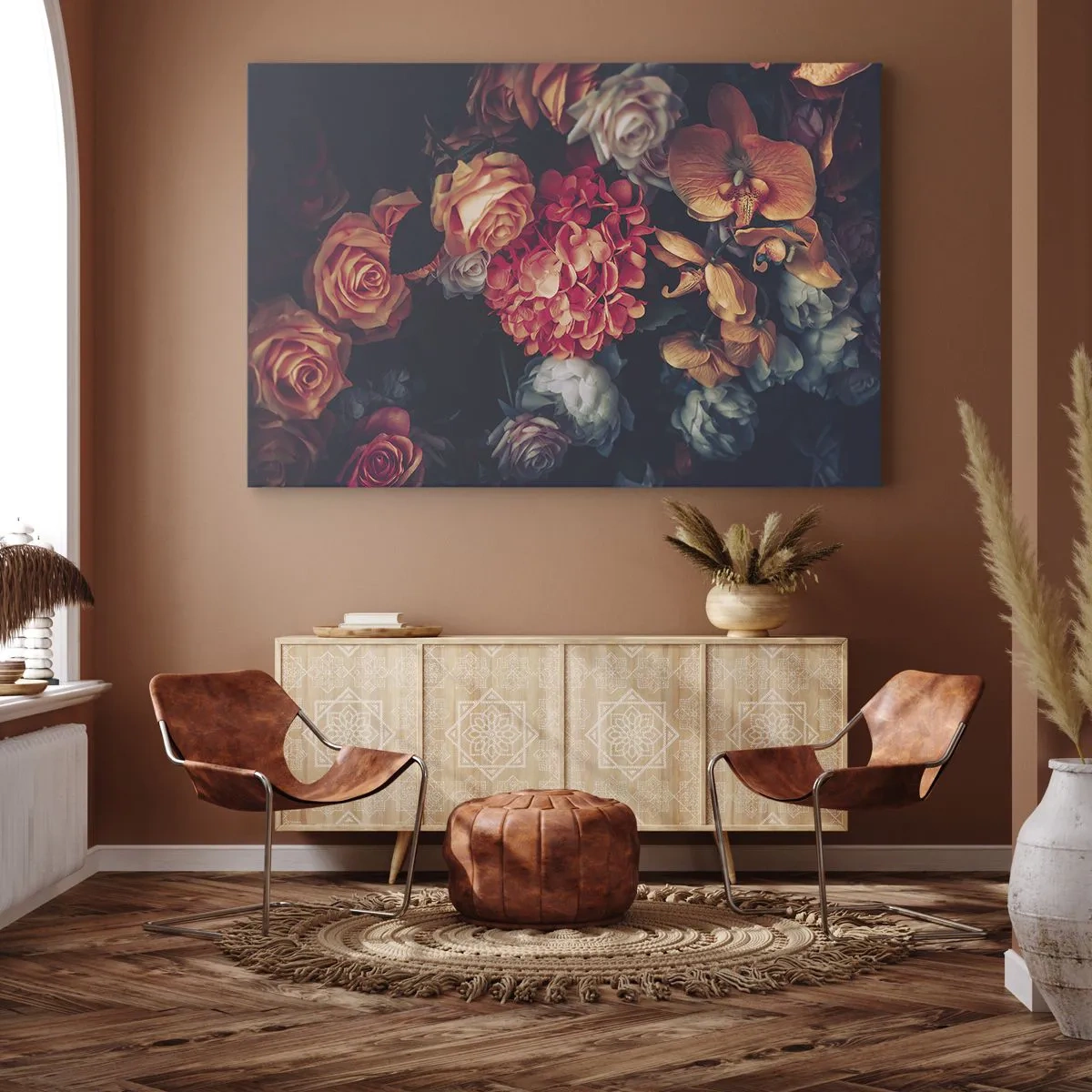 Lærredstryk - Billede på lærred - Ligesom de hollandske mestre - 100x70 cm