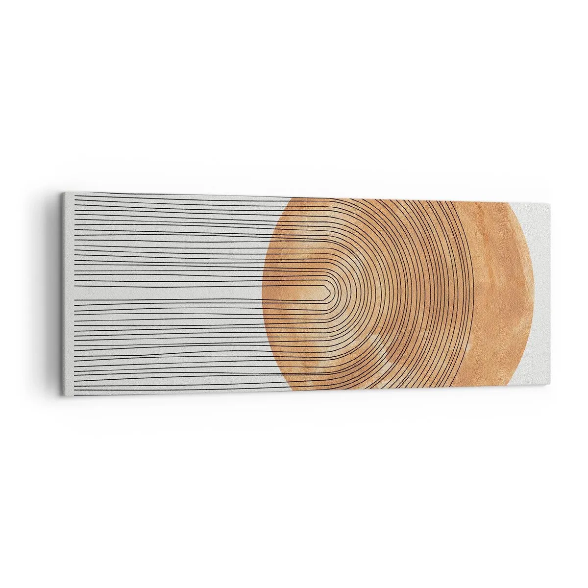 Lærredstryk - Billede på lærred - En solrig komposition - 140x50 cm