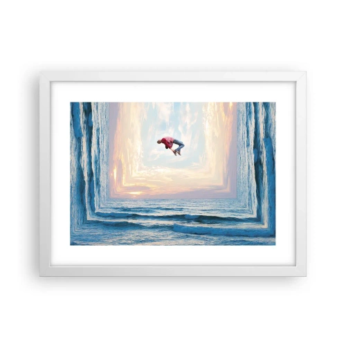 Plakat i hvid ramme - Til en anden dimension - 40x30 cm