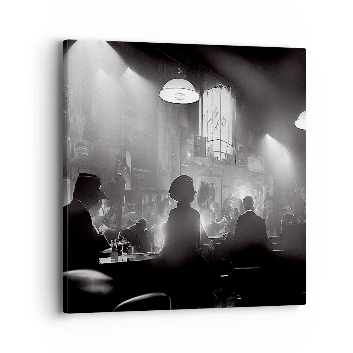 Lærredstryk - Billede på lærred - I en jazzet stemning - 40x40 cm