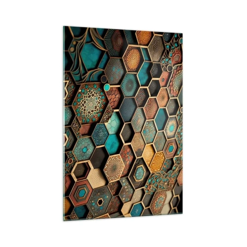Billede på glas - Arabiske ornamenter - en variation - 70x100 cm