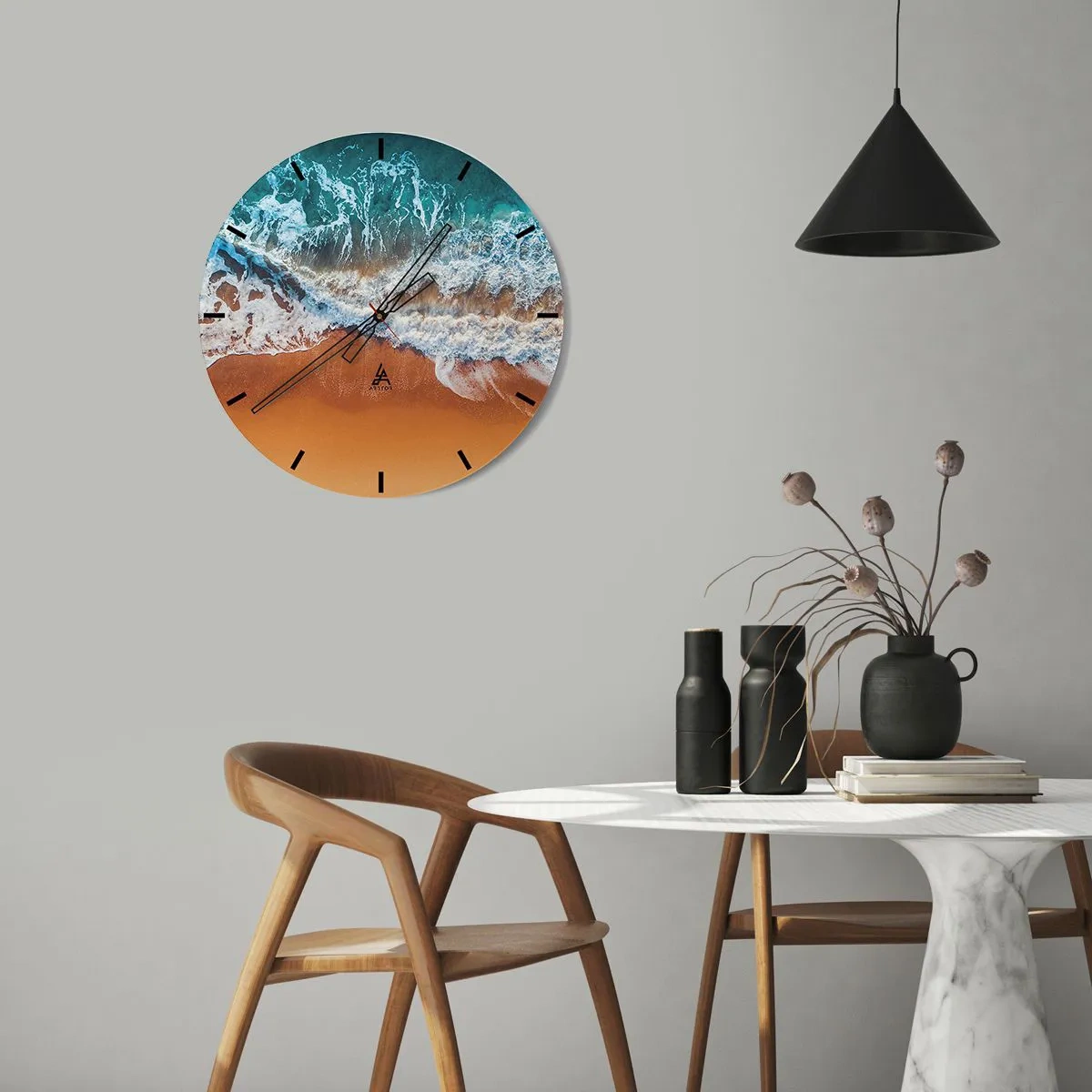 Vægur, Uret - Altid i tandem - 40x40 cm