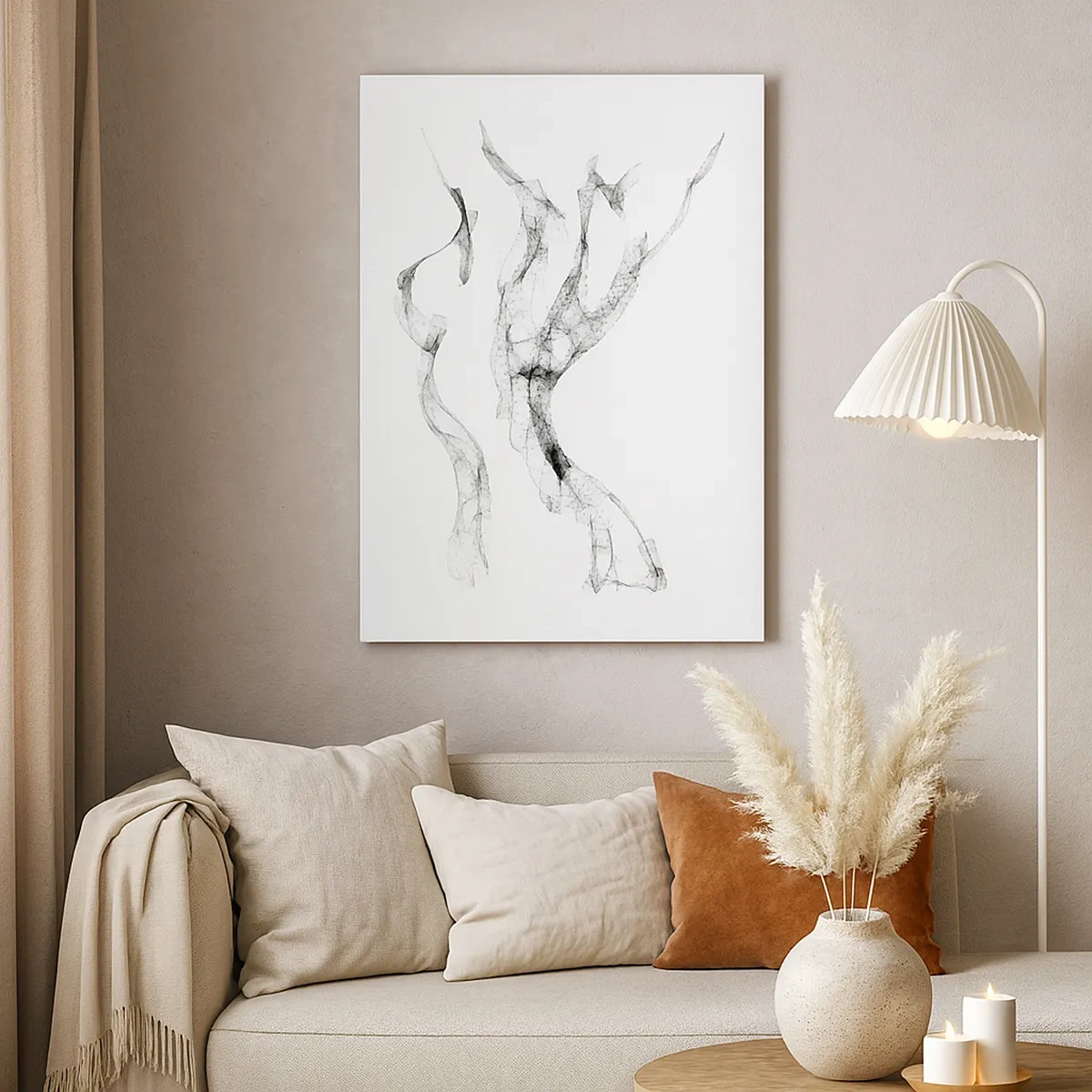 Lærredstryk - Billede på lærred - Smuk og stærk - 50x70 cm