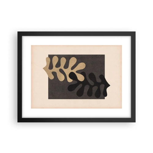 Plakat i sort ramme - Fravær og supplement - 40x30 cm