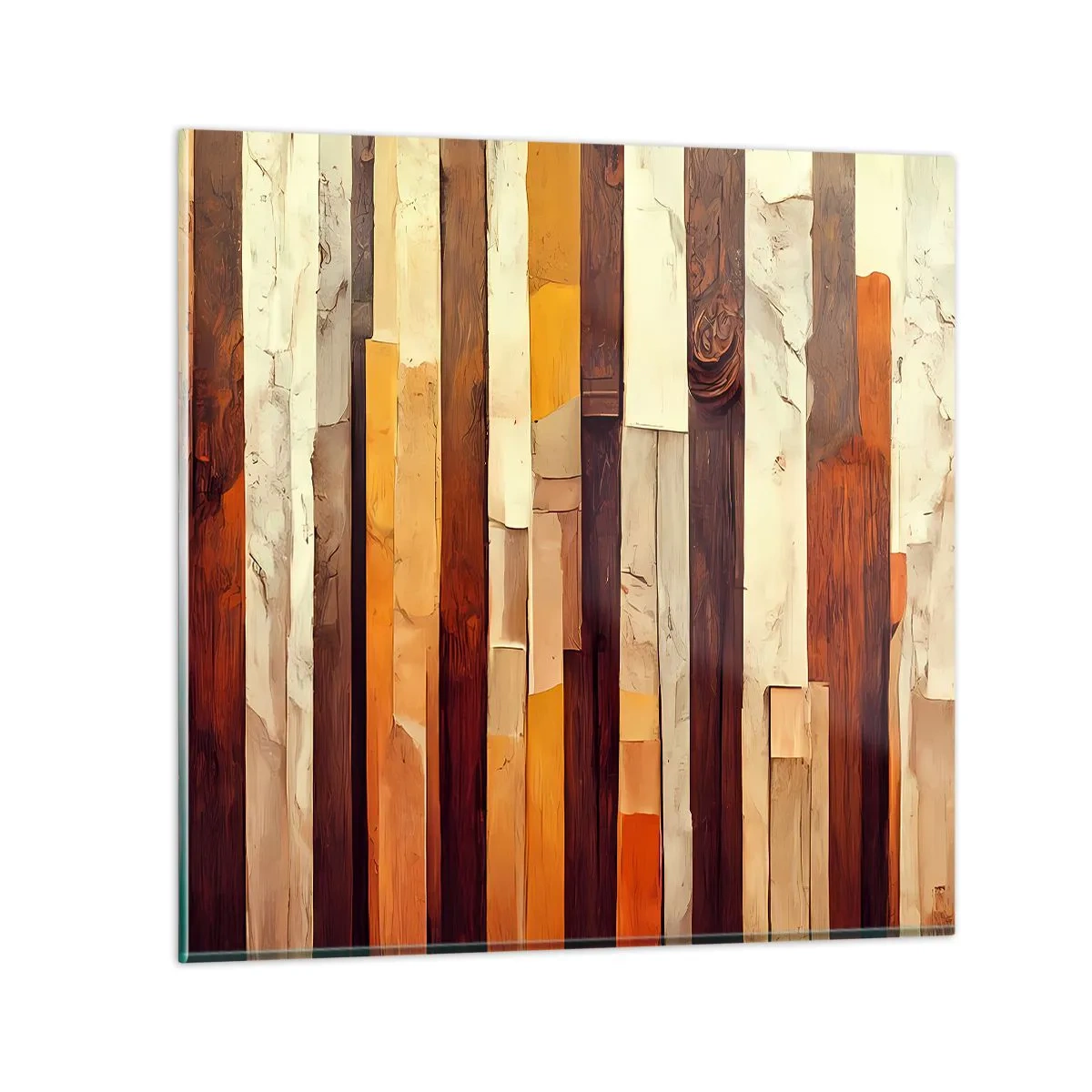 Billede på glas - Hymne af skovens træer - 30x30 cm