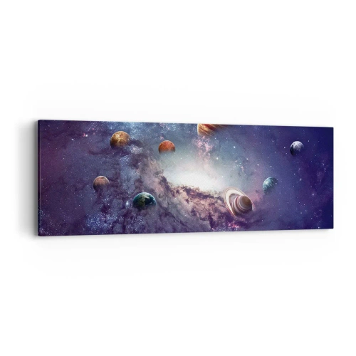 Lærredstryk - Billede på lærred - Systemet med soldans - 90x30 cm