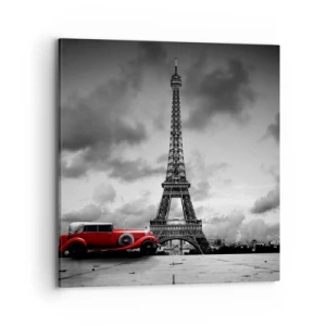 Lærredstryk - Billede på lærred - For ikke så længe siden i Paris - 70x70 cm