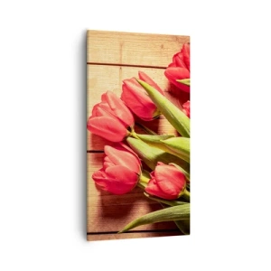 Lærredstryk - Billede på lærred - Forårets tilståelse - 55x100 cm