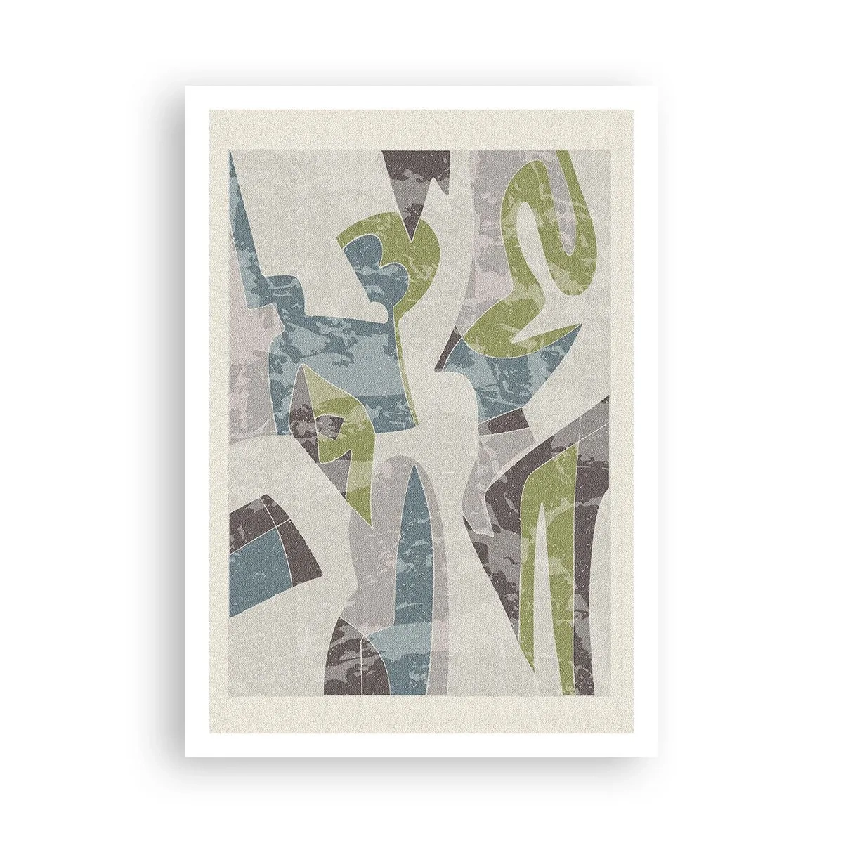 Plakat - Komposition bag glas - 70x100 cm