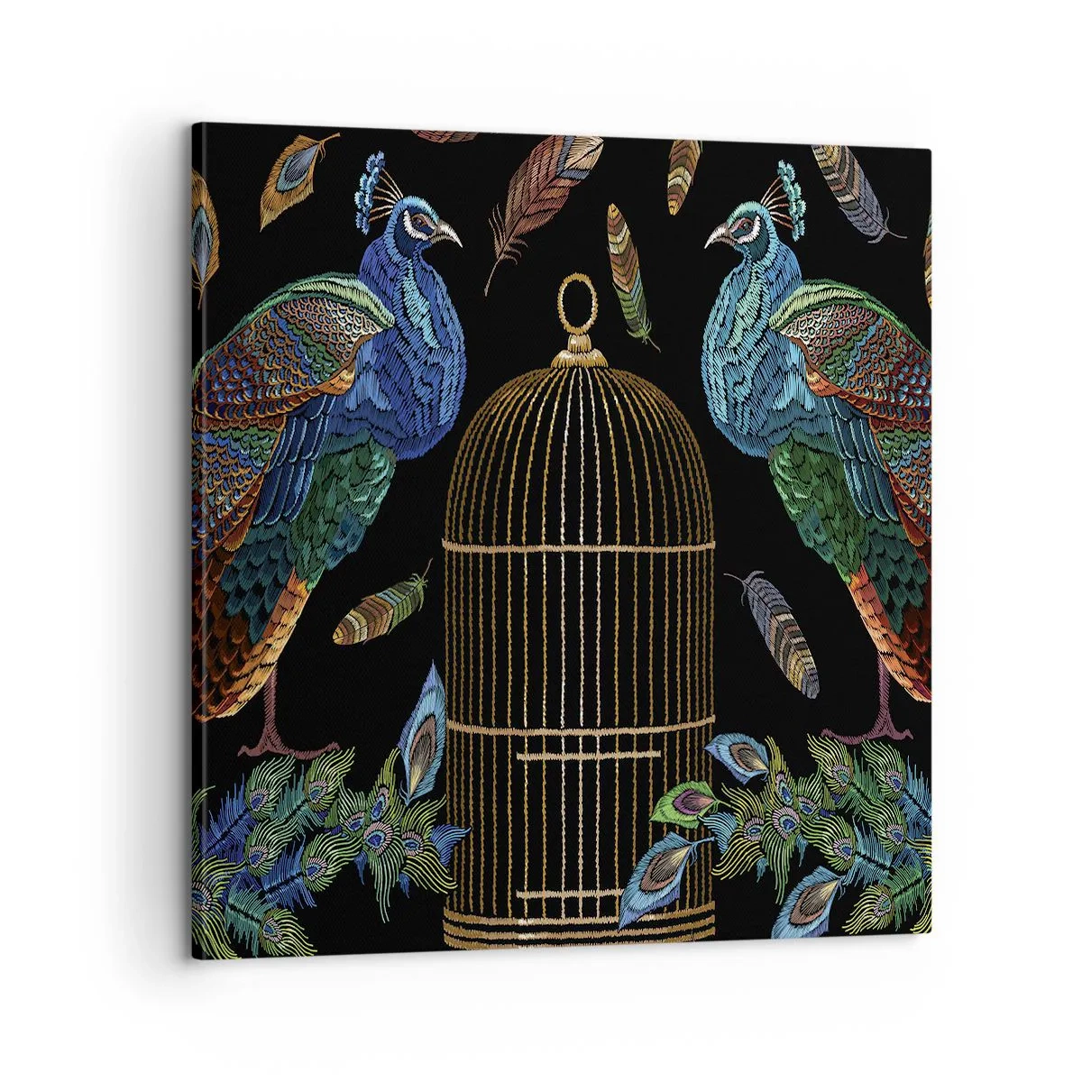 Lærredstryk - Billede på lærred - I kongelige gevandter - 60x60 cm