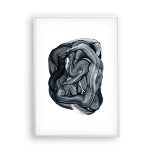 Plakat i hvid ramme - Så enkelt er det ikke - 70x100 cm