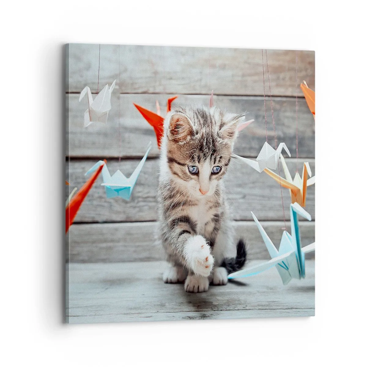 Lærredstryk - Billede på lærred - Første lektion - 70x70 cm